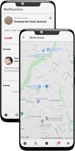 ActiFinder Social App Map